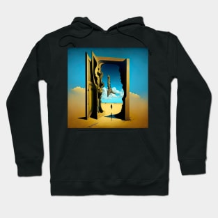 [AI Art] “EXIT”, inspired by the works of a surrealist master Hoodie